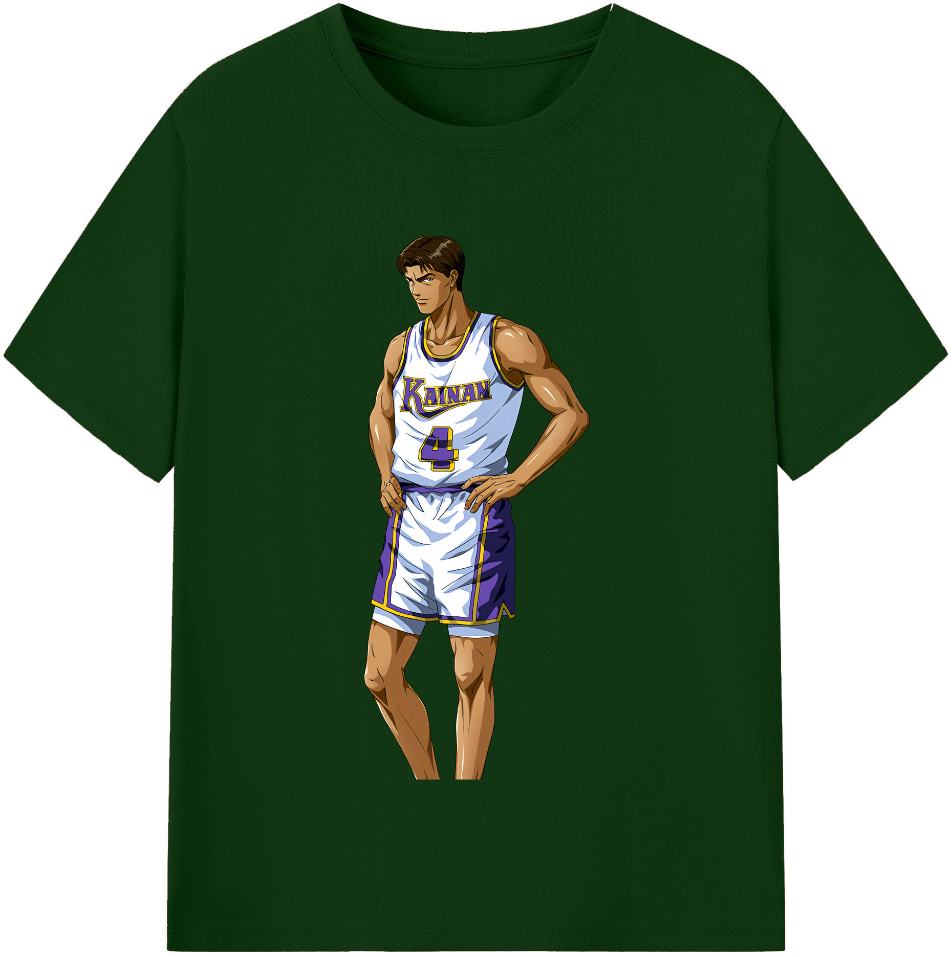 SLAM DUNK／スラムダンク 綿100％半袖Tシャツ（フロントプリント）
